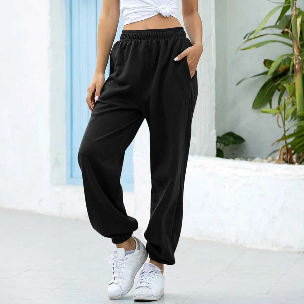 Loose Joggers Wide Leg SweatPants Women Trousers Plus Size Soft High Waist Pants Streetwear Korean Casual Yoga Pant